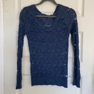 Lacey blue sweater